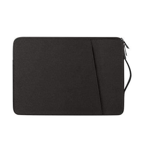 GLigeT Laptoptasche Schutzhülle Wasserdichte Handtasche 15,6-Zoll-Laptoptasche mit großer Kapazität Pendler-Aktentasche Tablet-PC-Schutzhülle Laptophülle (Color : Schwarz, Size : 15.6 inch) von GLigeT