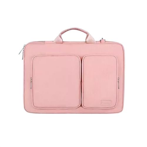 Laptoptasche Schutzhülle Handtasche Umhängetasche Rucksack 15,6 Zoll Spiel Notebook Laptop wasserdichte Liner Tasche große Kapazität Aktentasche Pendler Aktentasche Laptophülle ( Color : Pink , Size : von GLigeT