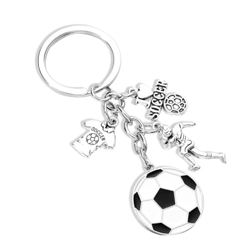 Fussball Schlüsselanhänger Fußball Schlüsselanhänger Fußballschuh mit Ball Fußballgeschenke Fußballer Fussball Fußballspieler Geschenk Geschenkideer Schlüssel Anhänger für Erwachsene und Kinder von GNALIA