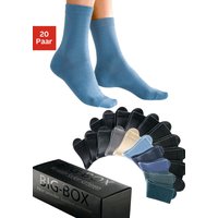 Große Größen: Basicsocken, blau, Gr.35/38-39/42 von GO IN