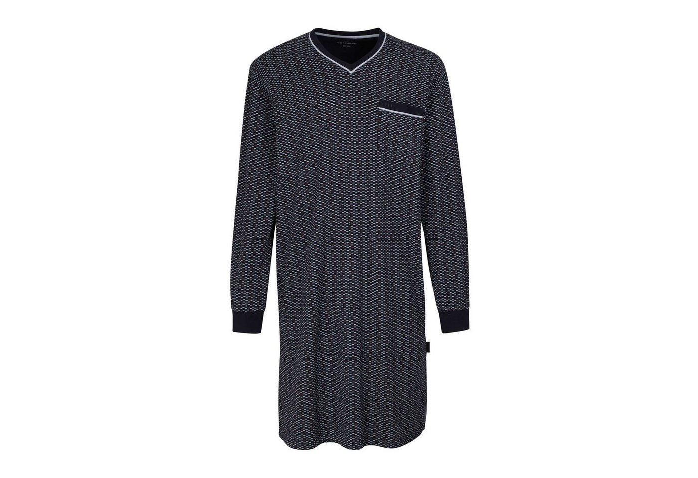 GÖTZBURG Sleepshirt GÖTZBURG Herren Nachthemd blau bedruckt (1-tlg) von GÖTZBURG