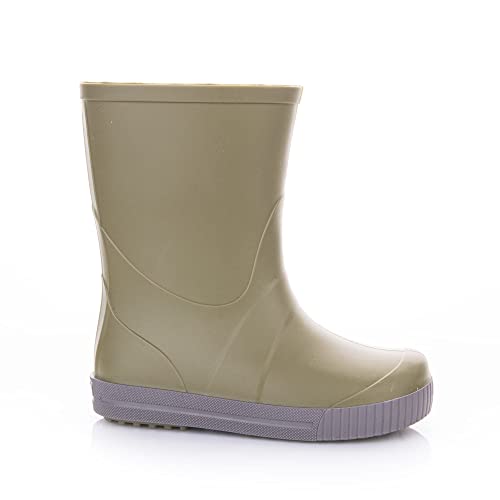 GOKIDS Kinder Gummistiefel Jungen Mädchen Regenstiefel mit Stabile Sohle 24-38 EU (Olive, eu_footwear_size_system, toddler, numeric, medium, numeric_26) von GOKIDS