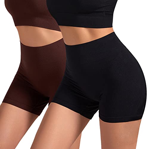 GOLD CARP Shapewear Damen Bauchweg Unterhose Figurenformend Miederpants Bequeme Boxershorts Nahtlose Body Shaper Miederhose Unterwäsche Schwarz+Kaffee L von GOLD CARP