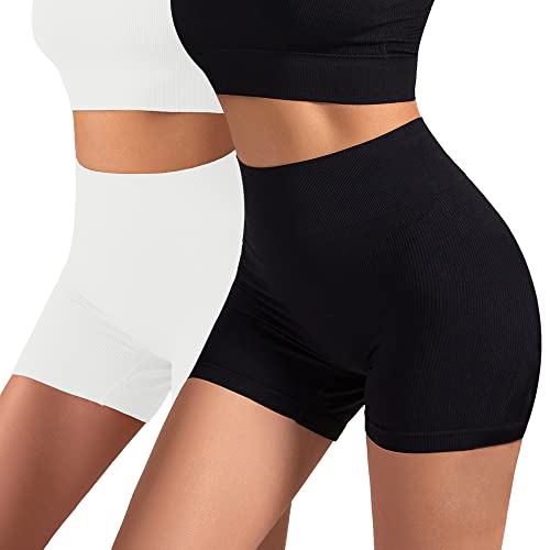 GOLD CARP Shapewear Damen Bauchweg Unterhose Figurenformend Miederpants Bequeme Boxershorts Nahtlose Body Shaper Miederhose Unterwäsche Schwarz+Weiß XL von GOLD CARP