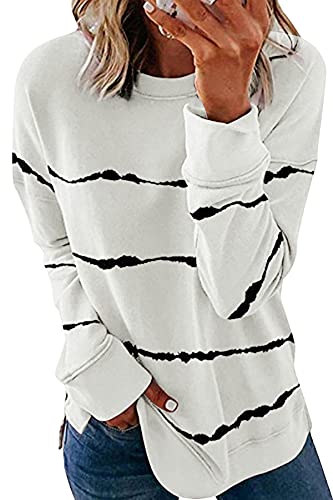 GOLDPKF Top Damen Kleider Damen Vintage Clothes Personalisiert Trainingsanzug Damen Wintermantel Damen Oberteile Damen Tops Damen Weiß S 36-38 von GOLDPKF