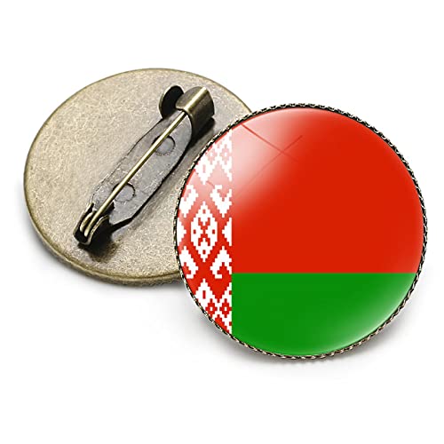 Flaggenbrosche Belarus Karte Brosche, Persönlichkeit, Rund, Flaggen Karte Brosche, Anstecknadel, Hemd, Tasche, Kleidung, Rucksack, Abzeichen, Schmuck, Geschenk, Damen Herren Brosche, Abzeich von GONMFKM