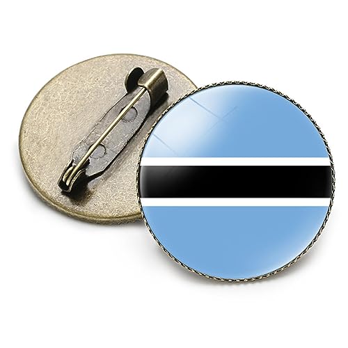 Modische Brosche Mit Karte Der Botswana-Flagge, Patriotisches Abzeichen, Emaillierte Anstecknadeln Mit Weltflagge, Kunst-Brosche Mit Schnalle, Charm-Schmuck Für Damen Und Herren, Erinnerungs von GONMFKM