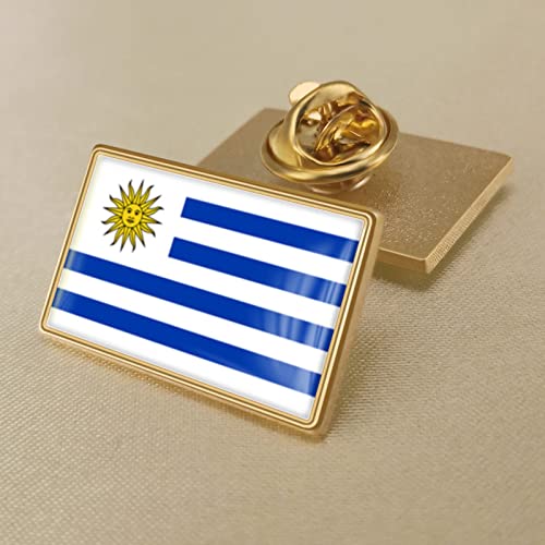 Modische Broschen Mit Uruguay-Flagge Für Damen Und Herren, Kristall-Epoxidharz-Abzeichen-Brosche, Uruguay-Weltflaggen-Abzeichen, Land-Neuheit, Schmuckbrosche Für Patrioten, Kleidung, Taschen von GONMFKM