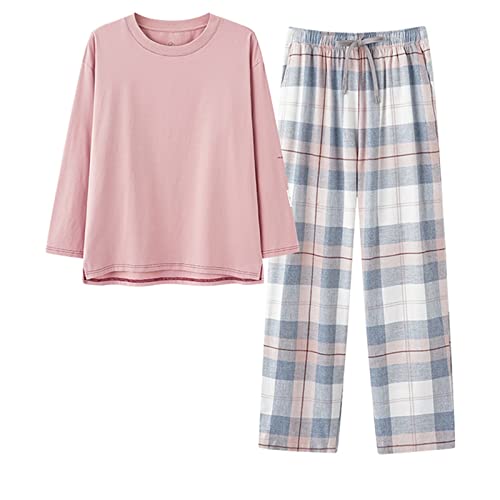 GOSO Girls 2pcs Pyjamas Set Stylish Long Sleeve Loungewear Set Nachtwäsche für Winter/Herbst, Atmungsaktive Nachtwäsche Set für Teen Mädchen von GOSO