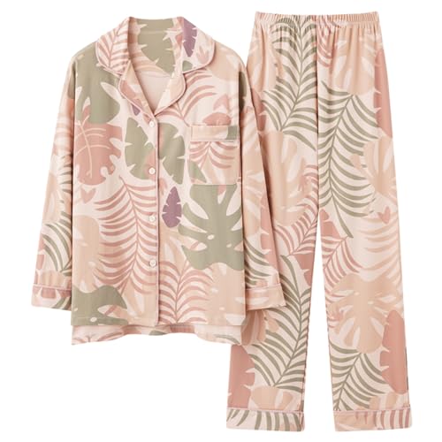 GOSO Mädchen Baumwolle 2pcs PJS Button Down Pyjamas Set Lange Ärmel Loungewear Set Nachtwäsche für Winter/Herbst, Atmungsaktiv Cute Sleepwear Set für Teenager Mädchen Große Mädchen GOSO Mädchen Baumwolle 2pcs PJS Button Down Pyjamas Set Lange Ärmel Loungewear Set Nachtwäsche für Winter/Herbst, Atmungsaktiv Cute Sleepwear Set für Teenager Mädchen Große Mädchen von GOSO