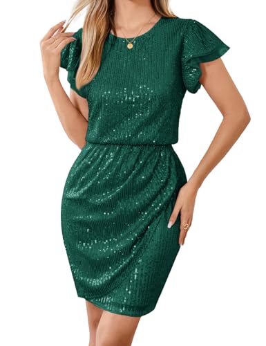 GRACE KARIN Glitzer Abend Bleistiftkleid Festlich Rüschen Ball Party Paillettenkleid Dunkelgrün M GRACE KARIN Glitzer Abend Bleistiftkleid Festlich Rüschen Ball Party Paillettenkleid Dunkelgrün M von GRACE KARIN