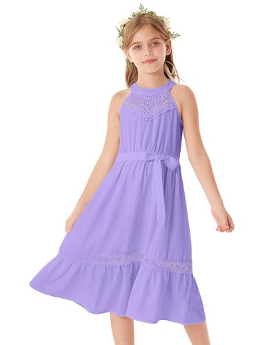 GRACE KARIN Mädchen Sommerkleid Elegantes Spitzen A-Linie Formal Freizeit Blumenmädchen Strandkleid Lila 12-14 Jahre GRACE KARIN Mädchen Sommerkleid Elegantes Spitzen A-Linie Formal Freizeit Blumenmädchen Strandkleid Lila 12-14 Jahre von GRACE KARIN