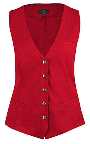 Greiff Größe S Gastro Moda Service Damen Weste Rot Modell 1712 von Greiff