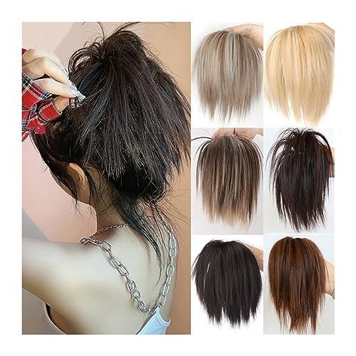 Brötchen Haarteil Synthetische Haarknoten-Erweiterungen, chaotisch, flauschig, glattes Haar, elastisches Band, Chignon, Haargummi, Wickel, Hochsteckfrisur, falsche Haarteile for Frauen Brötchen Haarte von GRFIT