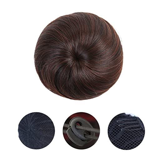 Haarteil Haarverlängerung Kunstfaser-Haarverlängerung, Chignon, Donut, Haarknoten, Ballerina, synthetische Haarteile, elastisches Band, Dutt, Hochsteckfrisur, Haarteile for Frauen, Mädchen Haarteil Ha von GRFIT