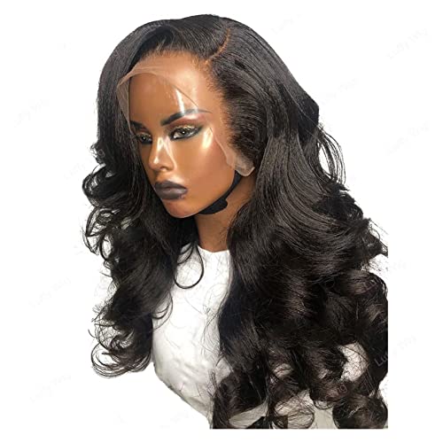 Perücken für Frauen 13x6 Wellenartige Spitze Front Perücke Brazilian Remy Human Hair Perücken Glueless 150% / 180% / 250% Dichte HD Transparente Spitzeperücke vorgeptet für den täglichen Gebrauch ( Co von GRFIT