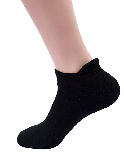 Grödo, Sport Sneaker Socken Frottiert, 98% Bauwolle (kbA), 2% Elasthan (39-42, Schwarz) von Grödo