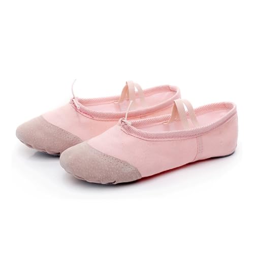 BallettschläPpchen Professionelle Leinwand Weiche Sohle Mädchen Ballett Schuhe Kinder Tanz Hausschuhe Ballett Tanz Weibliche Ballett Yoga Gym Tanz Praxis Schuhe Ballett Tanzschuhe FüRs Ballett(Color:L von GSCLZ