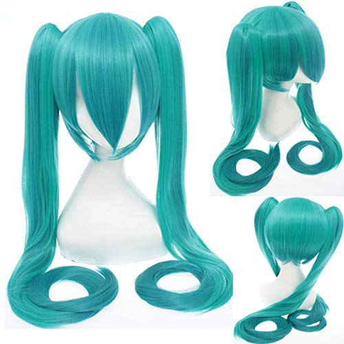 Cosplay Perücke-18 Farbe VOCALOID Hatsune Miku Cosplay Perücken 120cm lang Gerade für Frauen Mädchen Hochwertiges Haar Anime Blau Rot Schwarz Universal 21 von GUANBBD