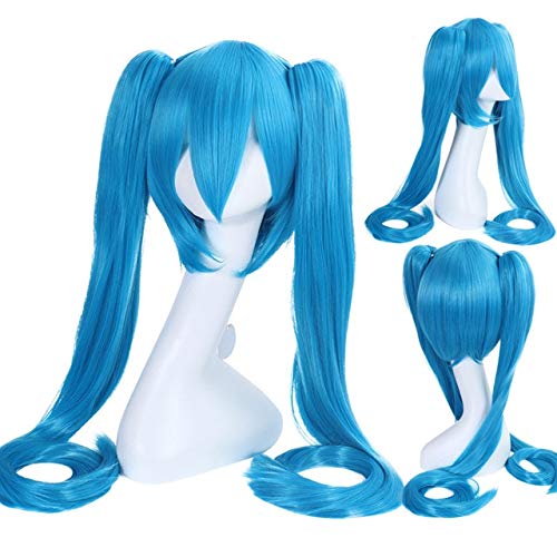 Cosplay Perücke-18 Farbe VOCALOID Hatsune Miku Cosplay Perücken 120cm lang gerade für Frauen Mädchen Hochwertiges Haar Anime Blau Rot Schwarz Universal 10 von GUANBBD