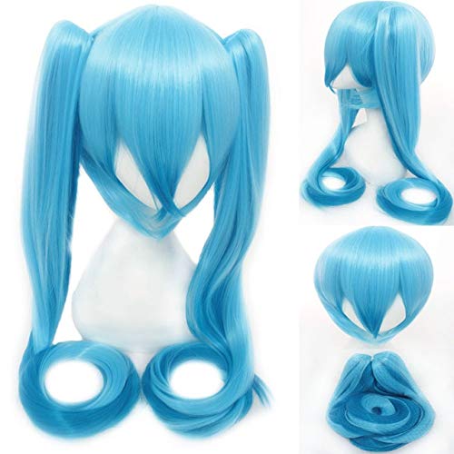 Cosplay Perücke-18 Farbe VOCALOID Hatsune Miku Cosplay Perücken 120cm lang gerade für Frauen Mädchen Hochwertiges Haar Anime Blau Rot Schwarz Universal 14 von GUANBBD