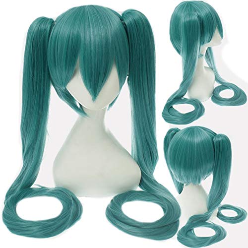 Cosplay Perücke-18 Farbe VOCALOID Hatsune Miku Cosplay Perücken 120cm lang gerade für Frauen Mädchen Hochwertiges Haar Anime Blau Rot Schwarz Universal 15 von GUANBBD