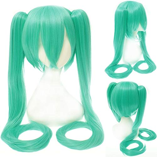 Cosplay Perücke-18 Farbe VOCALOID Hatsune Miku Cosplay Perücken 120cm lang gerade für Frauen Mädchen Hochwertiges Haar Anime Blau Rot Schwarz Universal 19 von GUANBBD