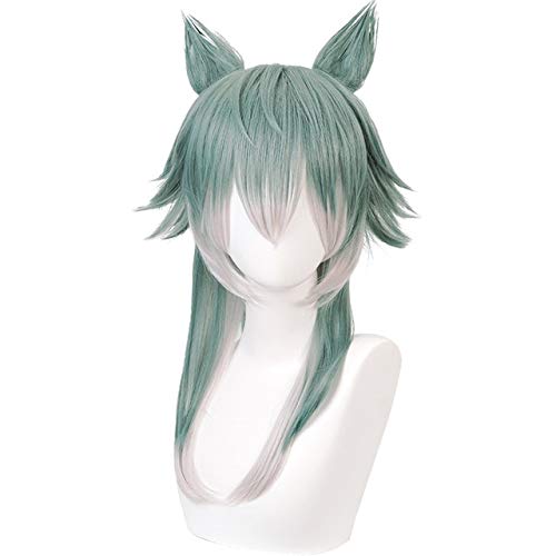 Cosplay Perücke-Anime BEASTARS Legoshi Perücke mit Ohren Cosplay Kostüm Männer Frauen Hitzebeständige synthetische Haare Wolf Perücken+Perücke Kappe als das Bild von GUANBBD