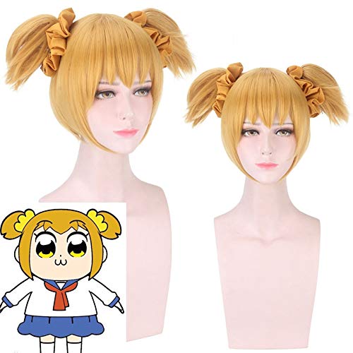 Cosplay Perücke Anime Pop Team Epische Popuko/Pop Cosplay Perücke Pipimi Cosplay Kopfbedeckung Pop Pipi Rollenspiel Kostüme Perücken von GUANBBD