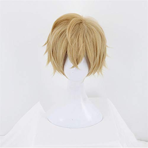 Cosplay Perücke Fgo Fate Grand Order Gawain Knights Of The Round Table Cosplay Wig Short Linen Synthetic Hair Anime Costume Role Play Wigs Kumz9379 von GUANBBD