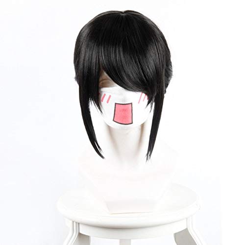 Cosplay Perücke-Japanischer Anime Dein Name. Miyamizu Mitsuha Cosplay Perücke für Frauen Langes glattes Kunsthaar 60cm Frauen Universal Schwarz Miyamizu Mitsuha von GUANBBD