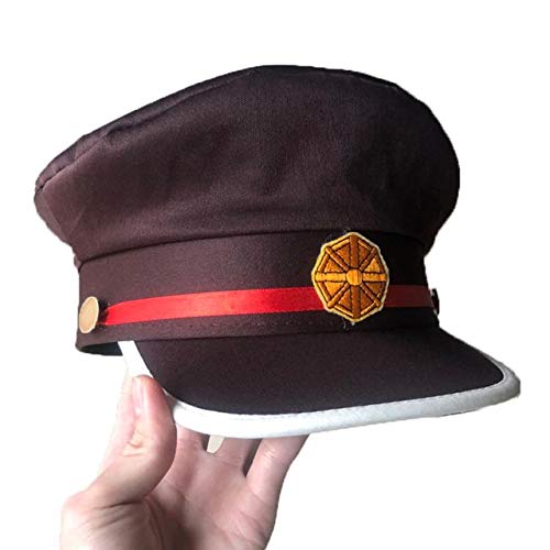 Cosplay Perücke Toilettengebundene Hanako-Kun Yugi Amane Perücke 30 cm kurzes glattes hitzebeständiges Kunsthaar für Männer Jungen Schwarze Perücke Anime Party Yugi Amane Hut von GUANBBD