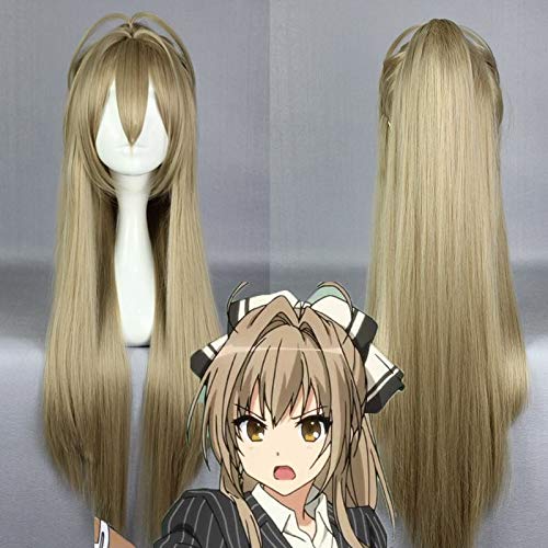 GUANBBD Amagi Brilliant Park Sento Isuzu 88 cm lange gerade Cosplay Perücken Anime Kostüm Party für Frauen weibliches Kunsthaar Perücke Blond von GUANBBD