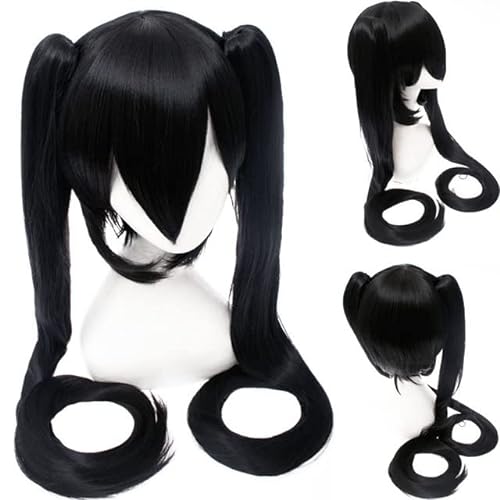 GUANBBD Cosplay Perücke-18 Farbe VOCALOID Hatsune Miku Cosplay Perücken 120cm lang Gerade für Frauen Mädchen Hochwertiges Haar Anime Blau Rot Schwarz Universal 2 von GUANBBD