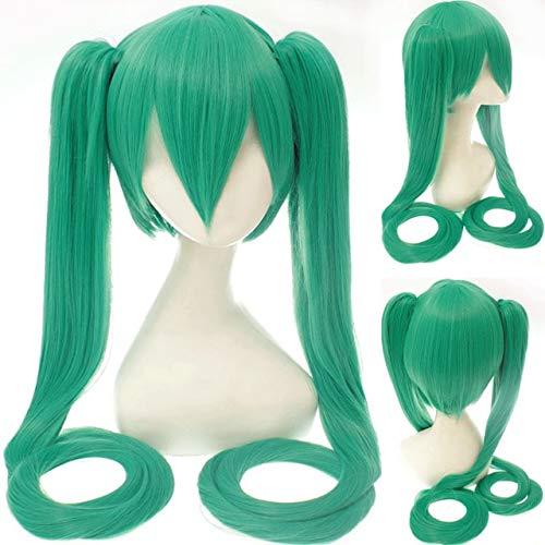 GUANBBD Cosplay Perücke-18 Farbe VOCALOID Hatsune Miku Cosplay Perücken 120cm lang Gerade für Frauen Mädchen Hochwertiges Haar Anime Blau Rot Schwarz Universal 8 von GUANBBD