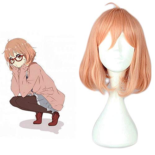 GUANBBD Cosplay Perücke-Anime jenseits der Grenze Kuriyama Mirai Perücke Cosplay Kostüm Kyokai keine Kanata Frauen Kurzes synthetisches Haar Party Perücken jenseits der Grenze von GUANBBD