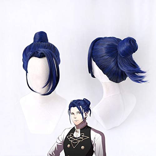 GUANBBD Cosplay Perücke-Feuer Emblem ThreeHouses Felix Perücke Mit Brötchen Cosplay Kostüm Hitzebeständiges Kunsthaar Männer Frauen Cosplay Perücken von GUANBBD