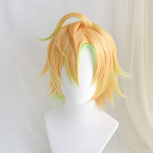 GUANBBD Division Rap Kampfhypnose MIC Hihumi Izanami Kurze Perücke Cosplay Kostüm Männer Frauen Hitzebeständige synthetische Haarperücken + Perückenkappe Einheitsgröße wie auf dem Bild von GUANBBD