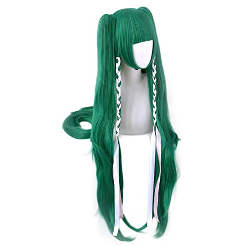 GUANBBD Fire Emblem ThreeHouses Sothis Green Long Ponytails Wig Cosplay Costume Heat Resistant Synthetic Hair Women Party Wigs + Wig Cap von GUANBBD