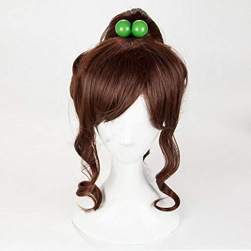 GUANBBD Soldat Sailor Moon Kino Makoto Sailor Jupiter Frauen Cosplay Perücke Hitzebeständiges Kunsthaar Braun Whitout Haarschmuck Braun von GUANBBD