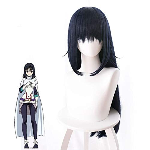 GUANBBD Tokyo Anime Damals wurde ich als Slime Shizue wiedergeboren. Izawa Cosplay Perücke Frauen Shizue DARK Blue Hair Perücke Kostüme One Size dunkelblau von GUANBBD