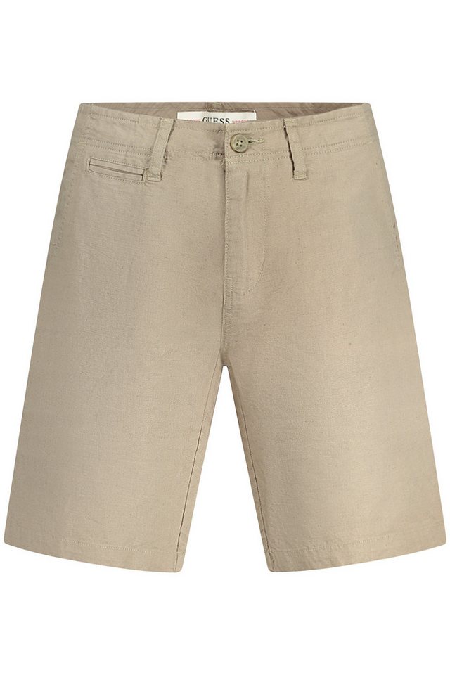 GUESS JEANS 5-Pocket-Hose Braune Herren-Bermuda: 5 Taschen, Knopf + Reißverschluss, Logo-Detail GUESS JEANS 5-Pocket-Hose Braune Herren-Bermuda: 5 Taschen, Knopf + Reißverschluss, Logo-Detail von GUESS JEANS