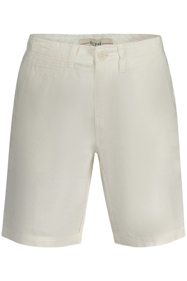 GUESS JEANS 5-Pocket-Hose Weiße Herren Bermuda Shorts – 5 Taschen, Knopf & Reißverschluss GUESS JEANS 5-Pocket-Hose Weiße Herren Bermuda Shorts – 5 Taschen, Knopf & Reißverschluss von GUESS JEANS
