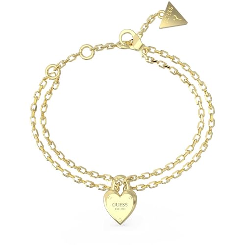 Guess Damen-Armband Herz-Schloss Goldfarben JUBB04211JWYG von Guess