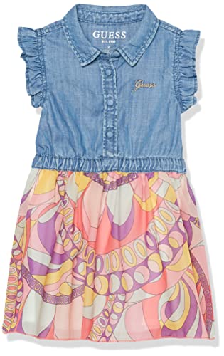 GUESS Kleid für Mädchen Denim gewaschen 6 Jahre (116cm) von GUESS