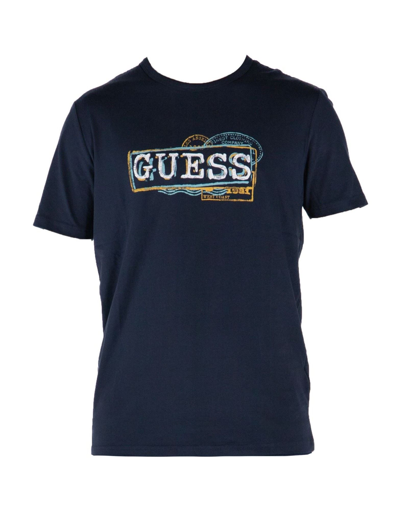 GUESS T-shirts Herren Blau von GUESS