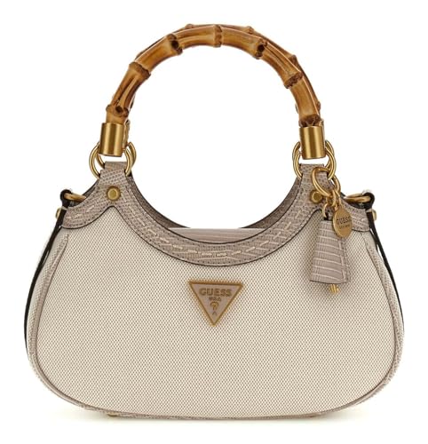 GUESS Zabry Mini Bamboo Satchel Taupe GUESS Zabry Mini Bamboo Satchel Taupe von GUESS