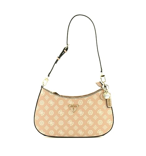 GUESS Damen Schultertasche Noelle Light Rose Logo von GUESS