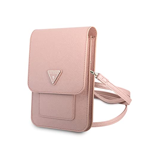 GUESS Unisex Tasche Guwbsatmgr Saffiano Triangle Bi-Fold Wallet, Rosa von GUESS