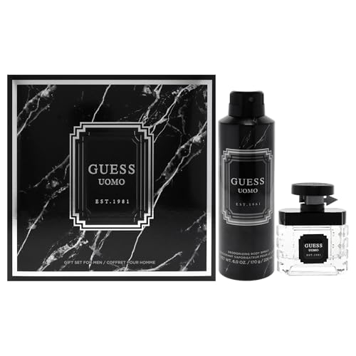 Guess Uomo by Guess for Men – 2 Stück Geschenkset 1,7 oz EDT Spray, 6 oz Deodorizing Body Spray Guess Uomo by Guess for Men – 2 Stück Geschenkset 1,7 oz EDT Spray, 6 oz Deodorizing Body Spray von GUESS